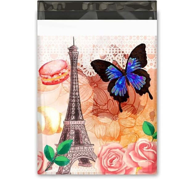 (15) 10"x 13" Tour Of Paris Designer Poly Mailers - Picture 1 of 4